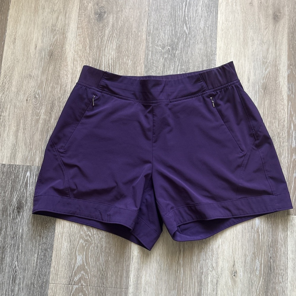 CALIA by Carrie Underwood Athletic Shorts Purple Women's Medium Zipper Pocket